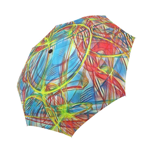 abstract joy 4 by JamColors Auto-Foldable Umbrella (Model U04)