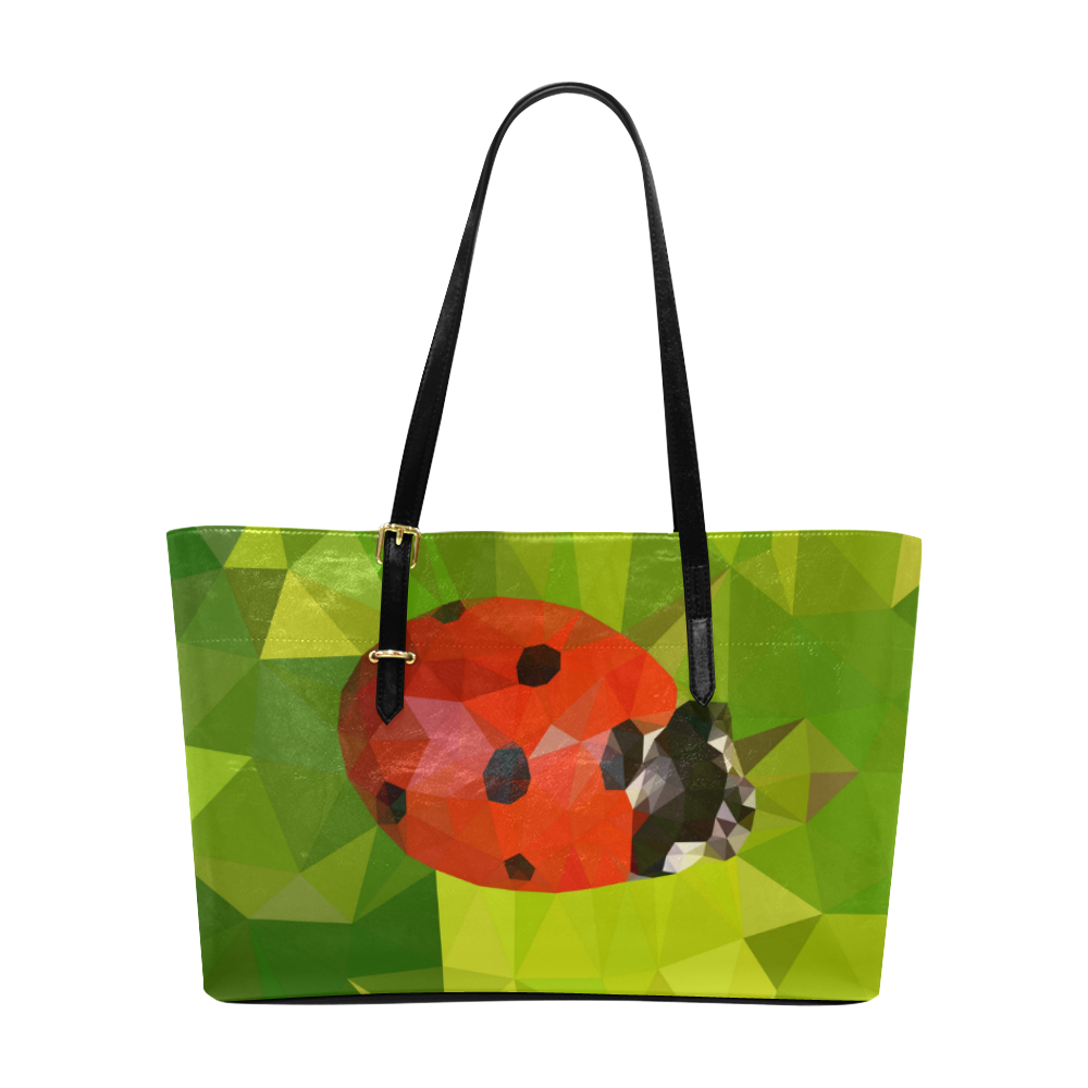 Lady Bug, low poly Euramerican Tote Bag/Large (Model 1656)