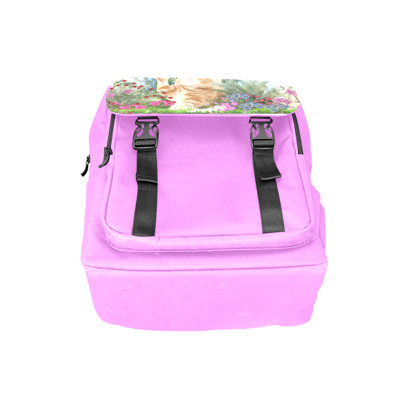 Butterfly playing with kitty Casual Shoulders Backpack (Model 1623)