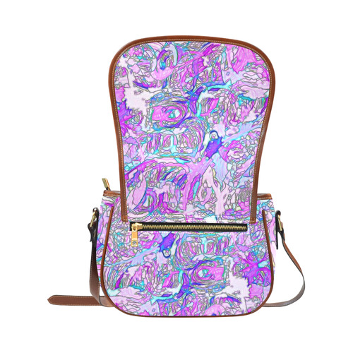 abstract joy 6 by JamColors Saddle Bag/Small (Model 1649) Full Customization