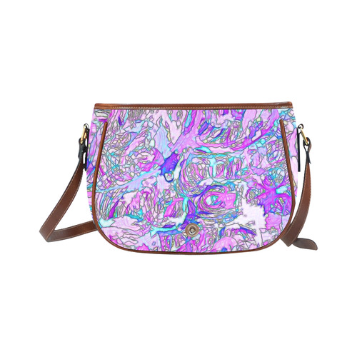 abstract joy 6 by JamColors Saddle Bag/Small (Model 1649) Full Customization