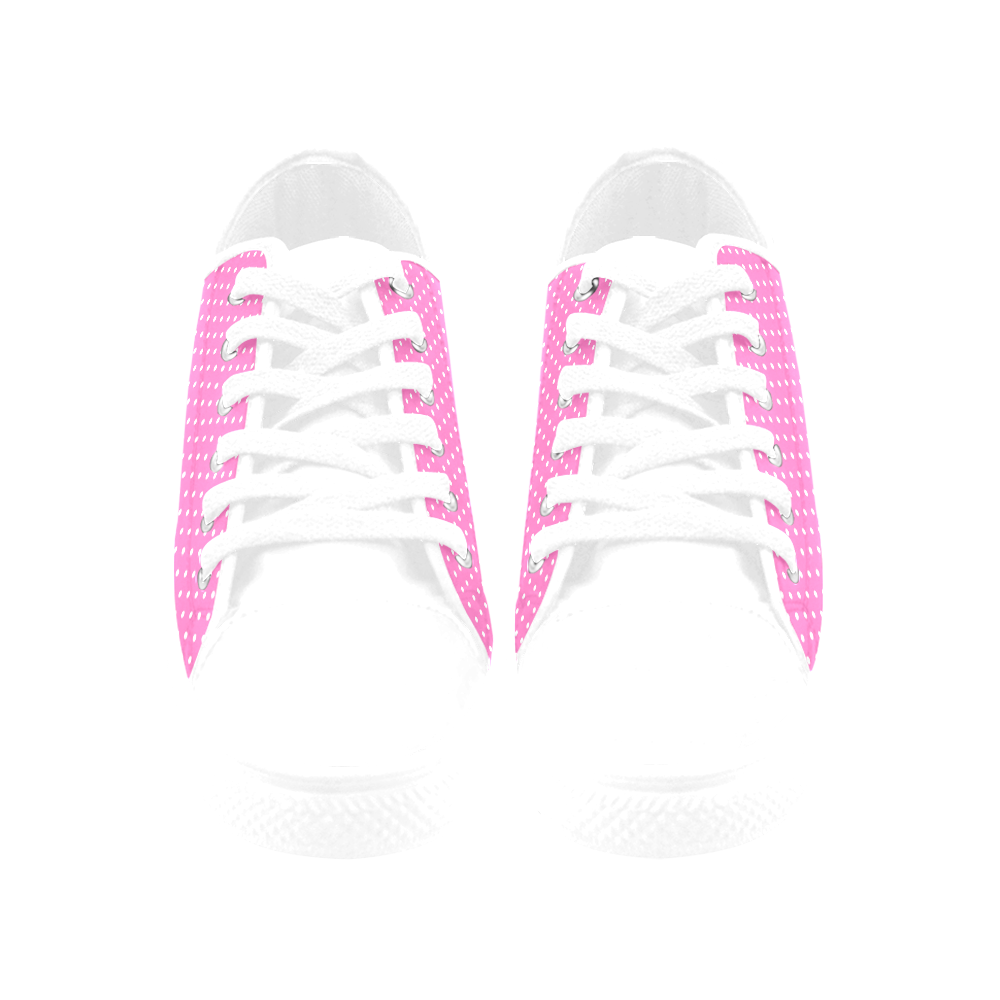 polkadots20160655 Aquila Microfiber Leather Women's Shoes/Large Size (Model 031)
