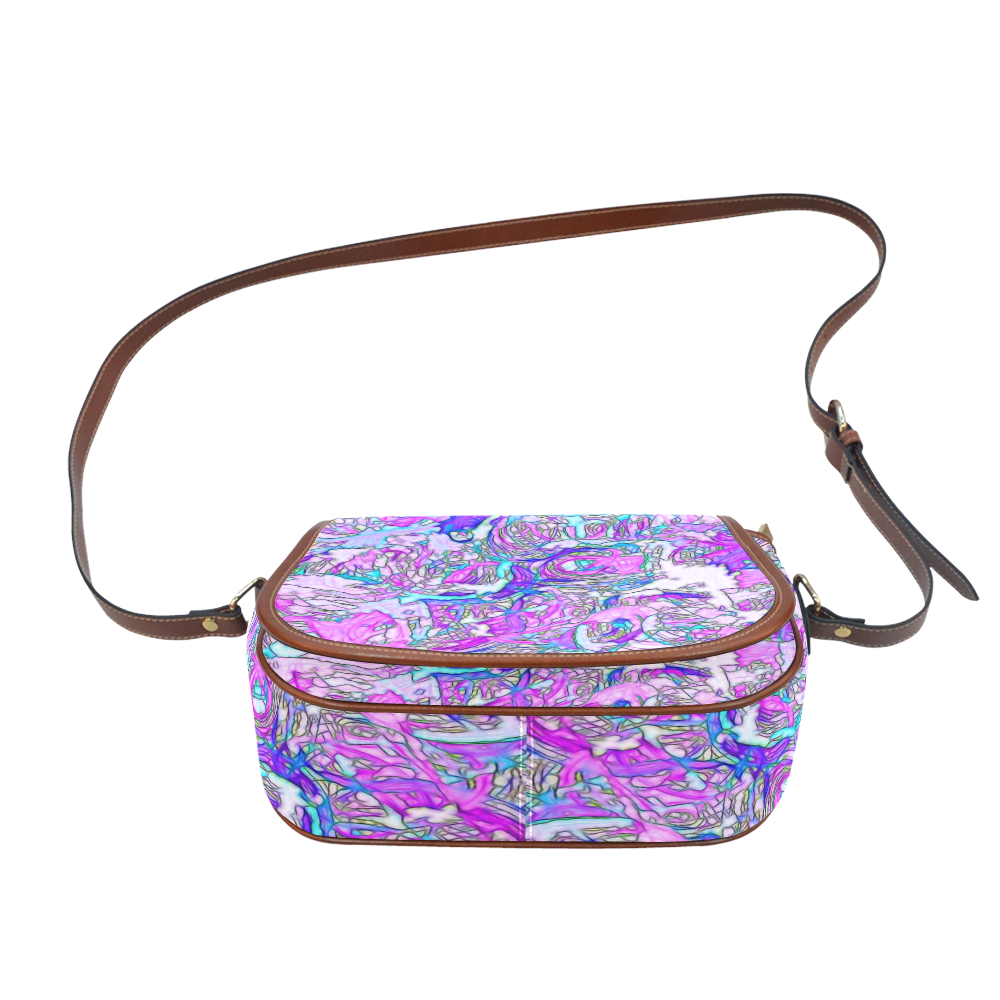 abstract joy 6 by JamColors Saddle Bag/Small (Model 1649) Full Customization