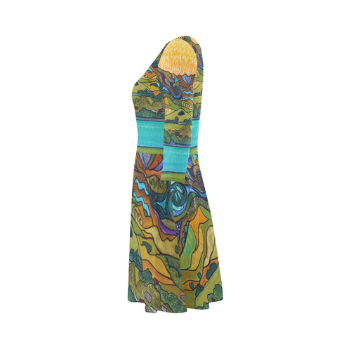 Matariki 3/4 Sleeve Sundress (D23)