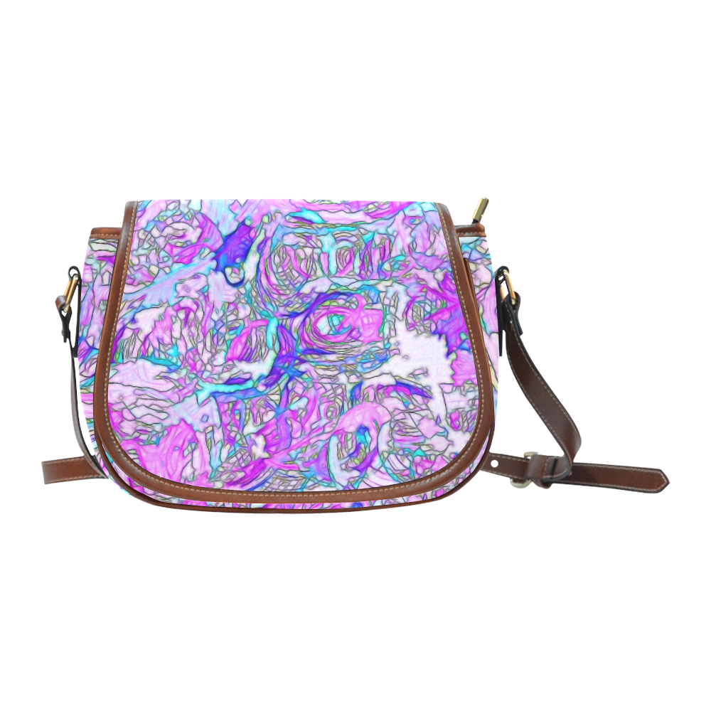 abstract joy 6 by JamColors Saddle Bag/Small (Model 1649) Full Customization