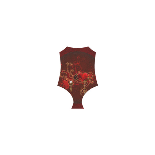Wonderful steampunk design with heart Strap Swimsuit ( Model S05)