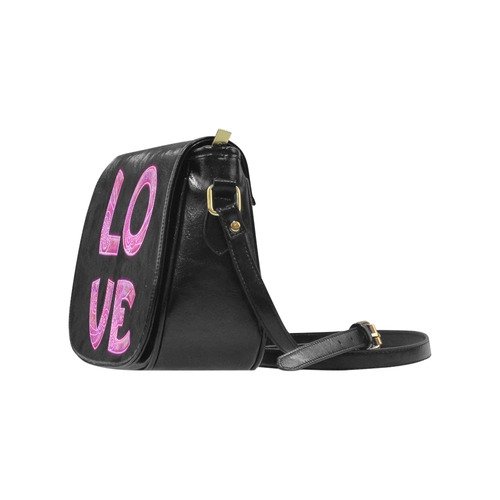 love in pink Classic Saddle Bag/Large (Model 1648)