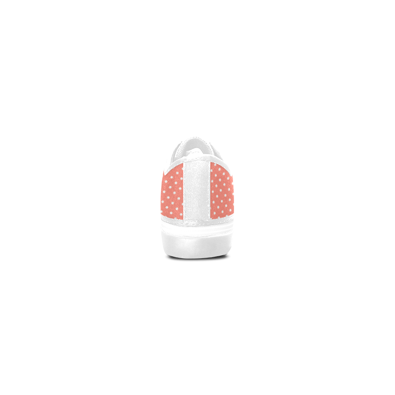 polkadots20160657 Women's Canvas Zipper Shoes/Large Size (Model 001)