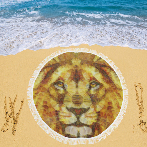 lion Circular Beach Shawl 59"x 59"