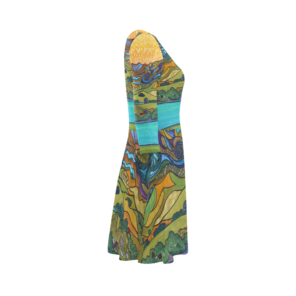 Matariki 3/4 Sleeve Sundress (D23)