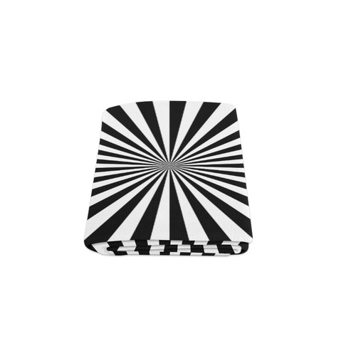 Black & White Bold Rays Blanket Blanket 50"x60"