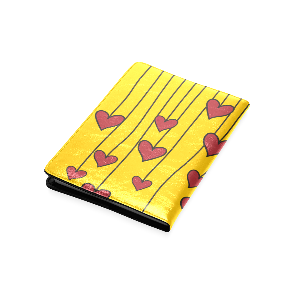 Waving Love Heart Garland Curtain Custom NoteBook A5