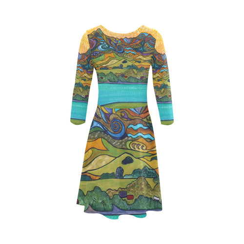 Matariki 3/4 Sleeve Sundress (D23)