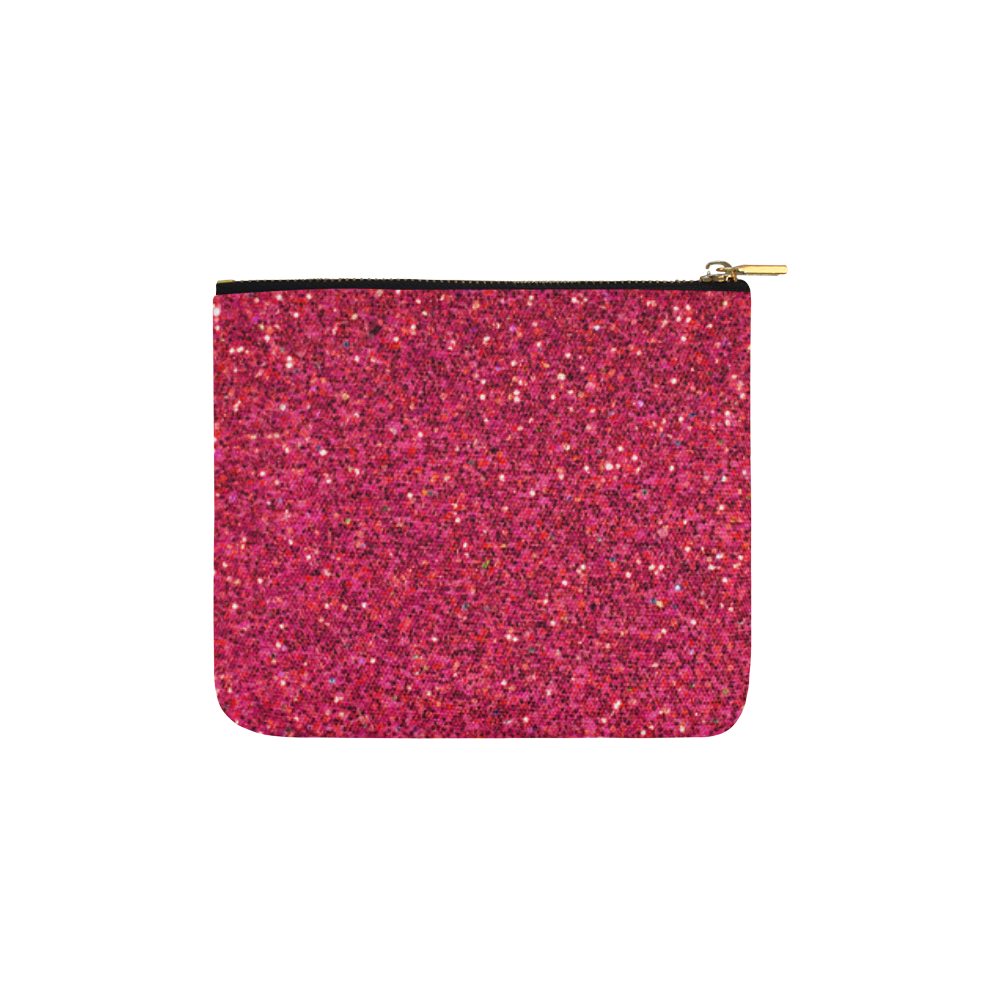 Pink Glitter Carry-All Pouch 6''x5''