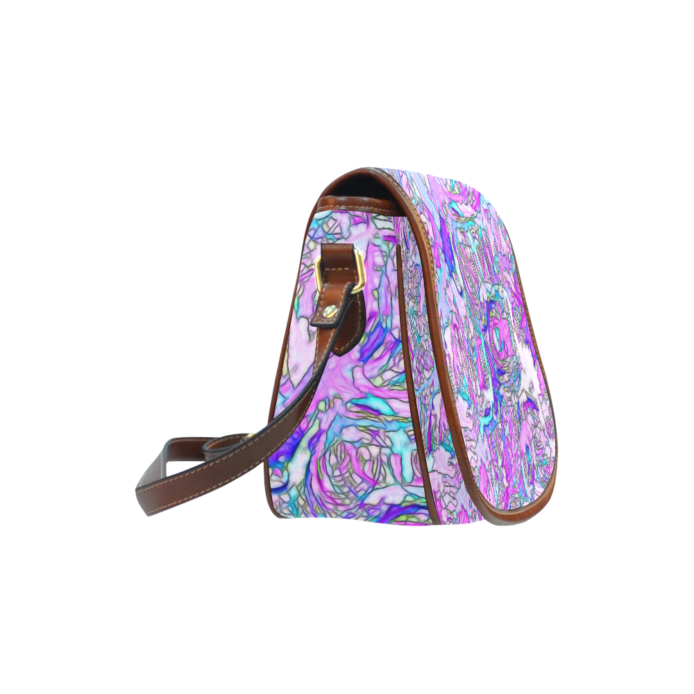 abstract joy 6 by JamColors Saddle Bag/Small (Model 1649) Full Customization