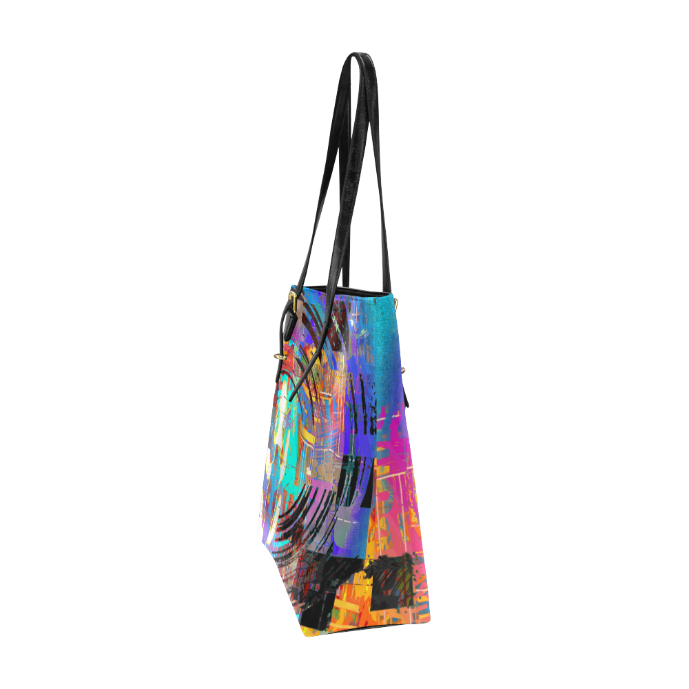 Abstract Art The Way Of Lizard multicolored Euramerican Tote Bag/Small (Model 1655)