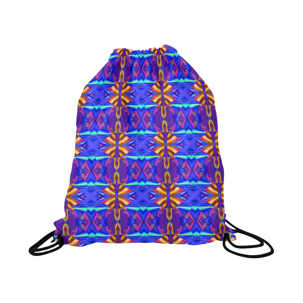 Colorful Ornament D Large Drawstring Bag Model 1604 (Twin Sides)  16.5"(W) * 19.3"(H)