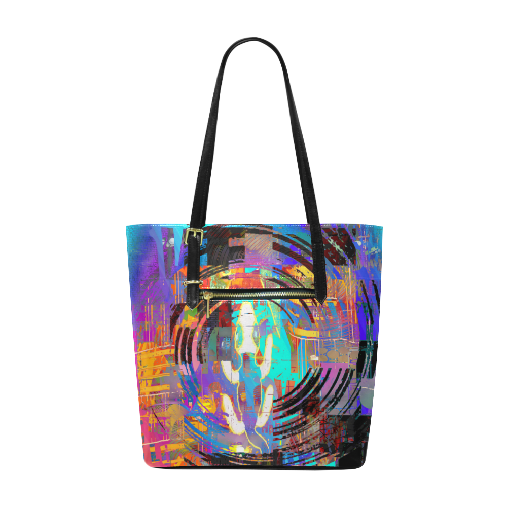 Abstract Art The Way Of Lizard multicolored Euramerican Tote Bag/Small (Model 1655)