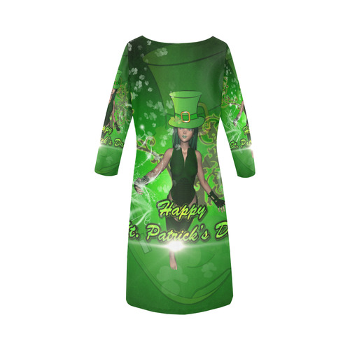 Happy St. Patrick's day Round Collar Dress (D22)
