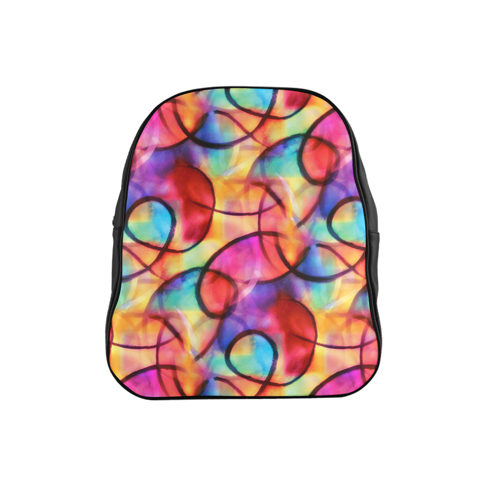 Color Ecstasy School Backpack (Model 1601)(Small)