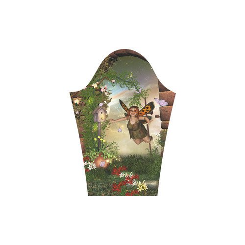 Little fairy in the fantasy garden Round Collar Dress (D22)