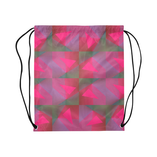 Geometric Lux Q Large Drawstring Bag Model 1604 (Twin Sides)  16.5"(W) * 19.3"(H)