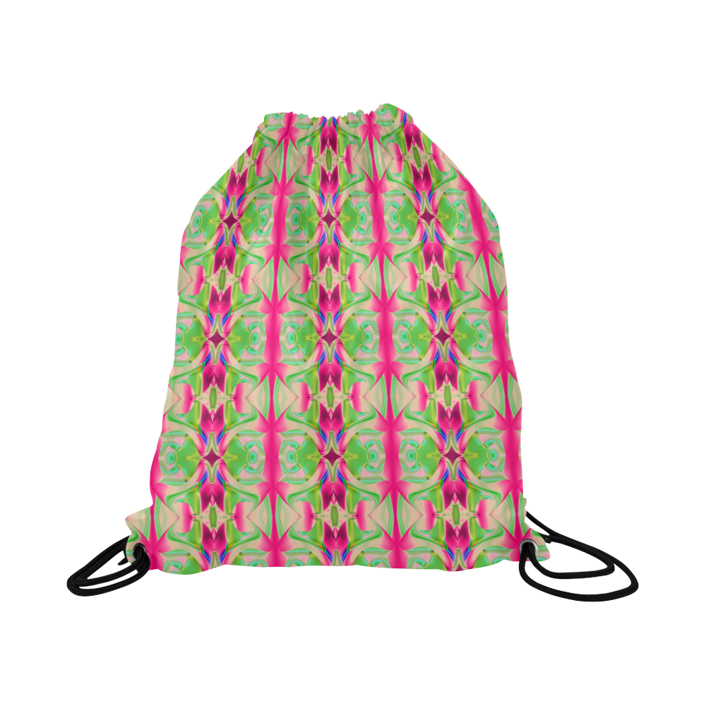 Abstract Ornament AAQ Large Drawstring Bag Model 1604 (Twin Sides)  16.5"(W) * 19.3"(H)