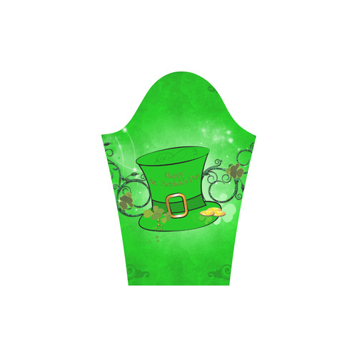 Happy St. Patrick's day, hat and clovers Round Collar Dress (D22)