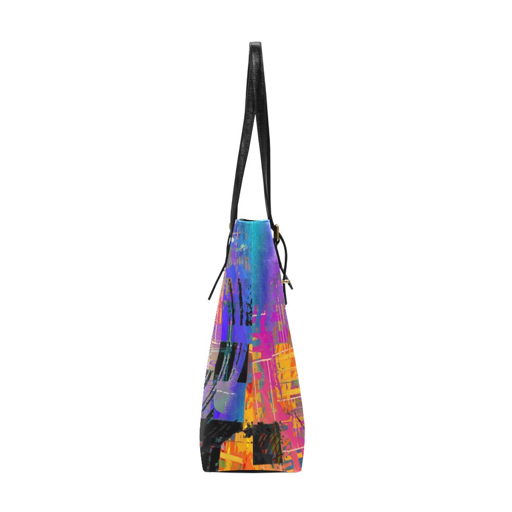 Abstract Art The Way Of Lizard multicolored Euramerican Tote Bag/Small (Model 1655)