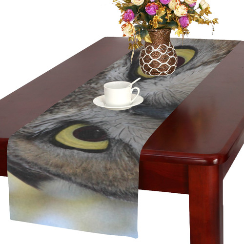 Owl on Look out by Martina Webster Table Runner 16x72 inch