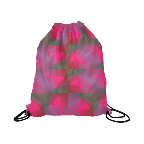 Geometric Lux Q Large Drawstring Bag Model 1604 (Twin Sides)  16.5"(W) * 19.3"(H)