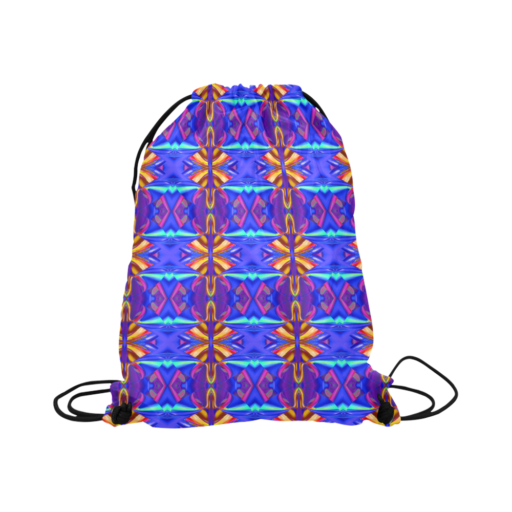 Colorful Ornament D Large Drawstring Bag Model 1604 (Twin Sides)  16.5"(W) * 19.3"(H)