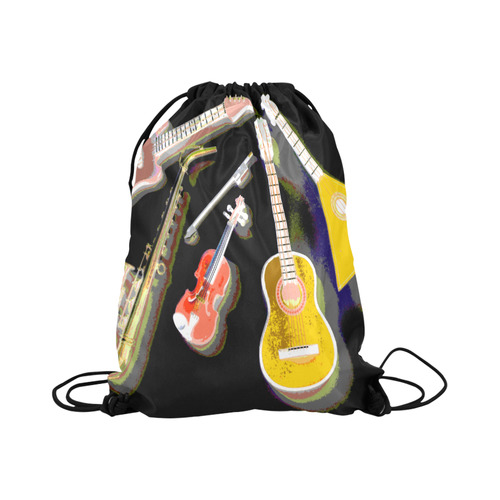 Music Large Drawstring Bag Model 1604 (Twin Sides)  16.5"(W) * 19.3"(H)