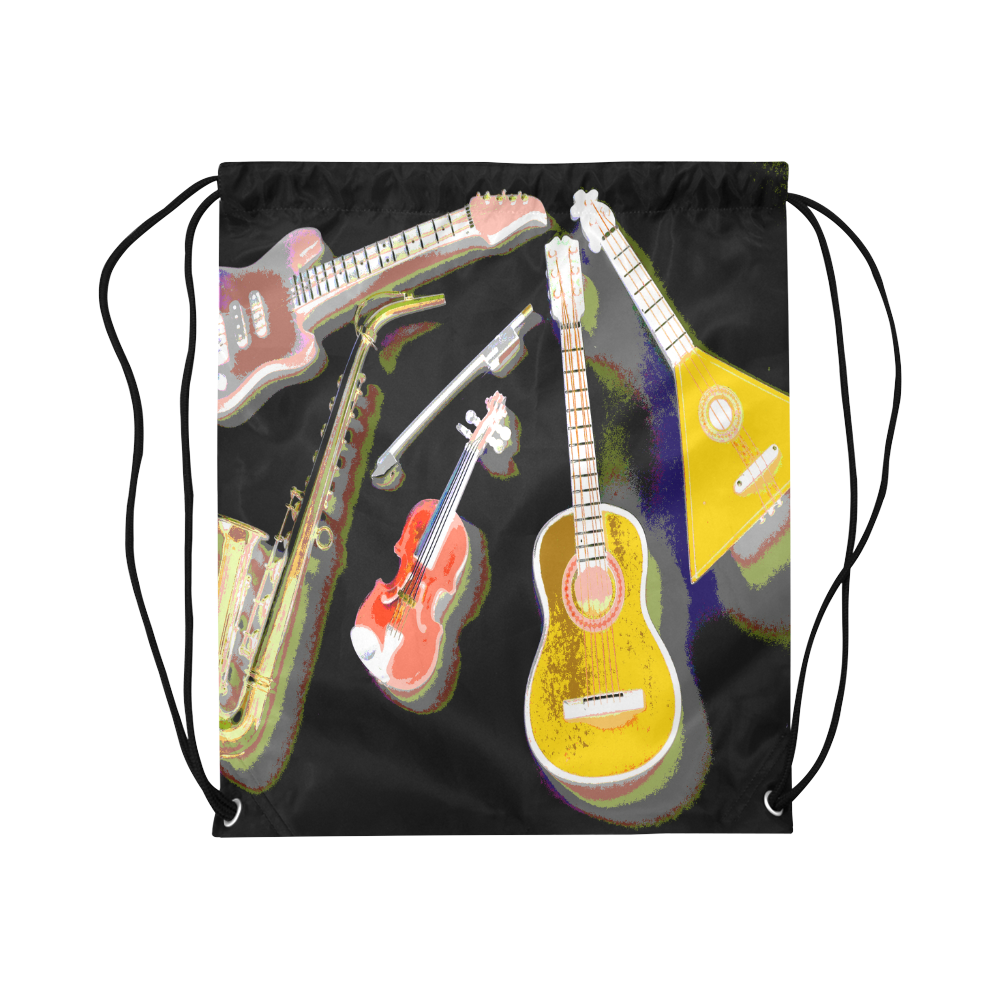 Music Large Drawstring Bag Model 1604 (Twin Sides)  16.5"(W) * 19.3"(H)