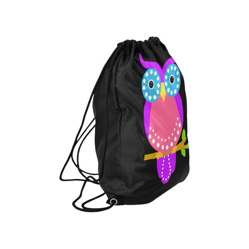 Owl Large Drawstring Bag Model 1604 (Twin Sides)  16.5"(W) * 19.3"(H)