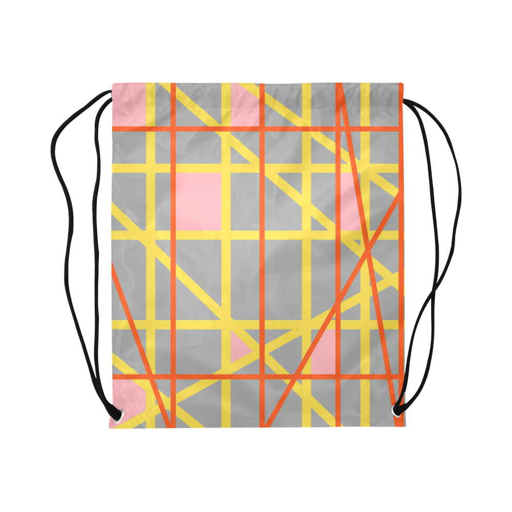 Abstract RQ Large Drawstring Bag Model 1604 (Twin Sides)  16.5"(W) * 19.3"(H)
