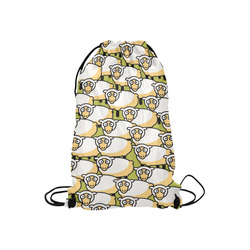 Cute Sheep Animal Art Funny Kids Small Drawstring Bag Model 1604 (Twin Sides) 11"(W) * 17.7"(H)