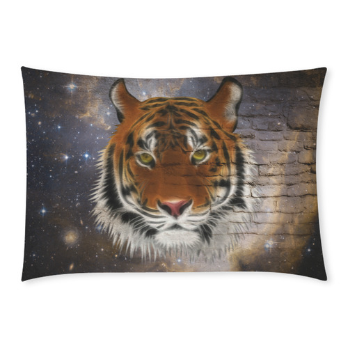 An abstract magnificent tiger Custom Rectangle Pillow Case 20x30 (One Side)