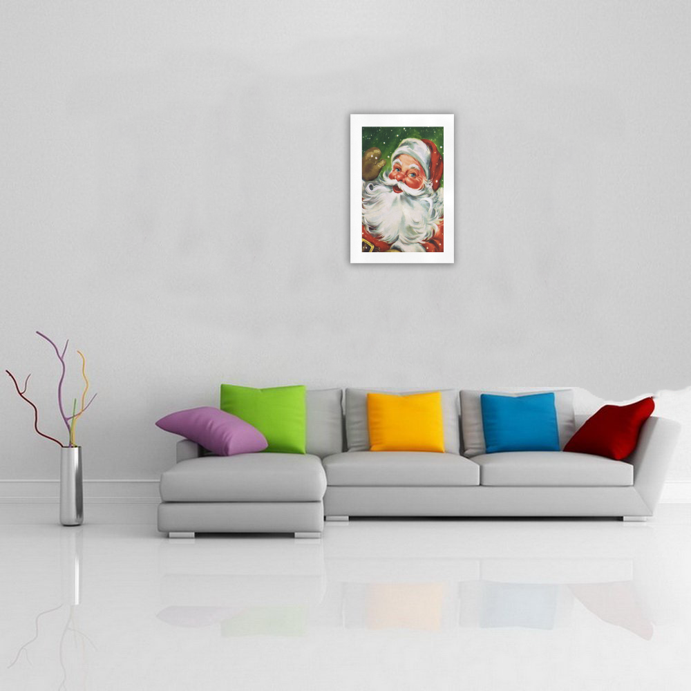 A cute Santa Claus Face - Christmas Art Print 16‘’x23‘’
