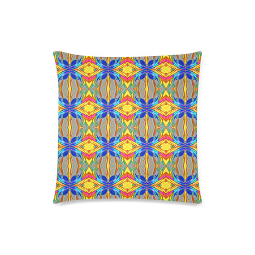 Abstract Colorful Ornament A Custom Zippered Pillow Case 18"x18"(Twin Sides)