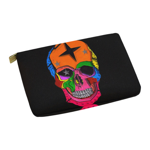Skull Popart by Popart Lover Carry-All Pouch 12.5''x8.5''