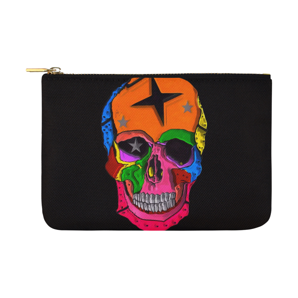 Skull Popart by Popart Lover Carry-All Pouch 12.5''x8.5''