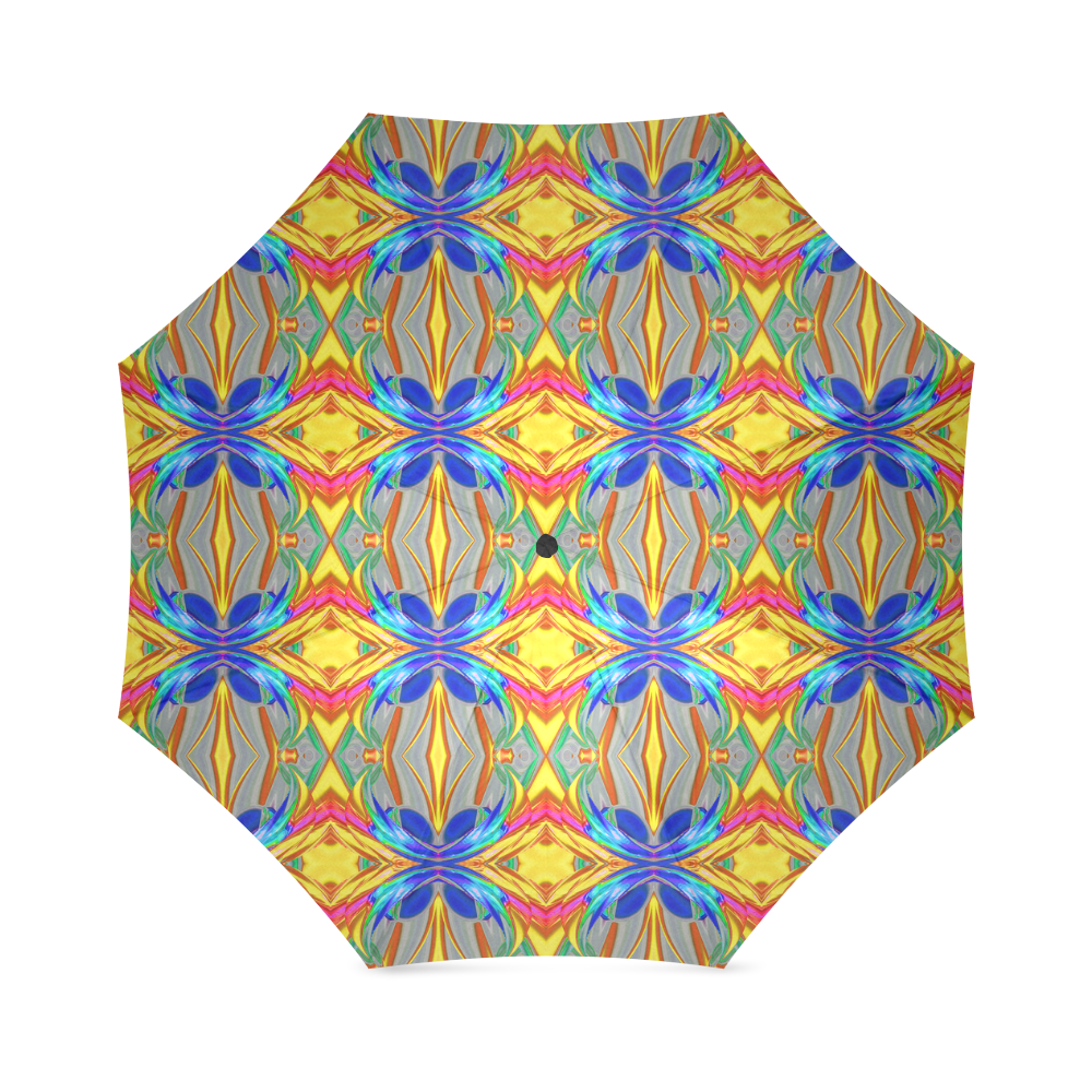 Abstract Colorful Ornament A Foldable Umbrella (Model U01)