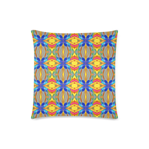 Abstract Colorful Ornament A Custom Zippered Pillow Case 18"x18"(Twin Sides)