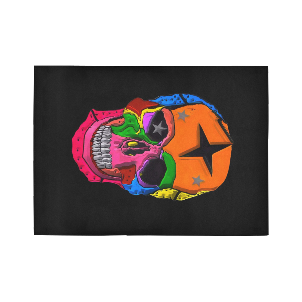 Skull Popart by Popart Lover Area Rug7'x5'