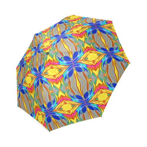 Abstract Colorful Ornament A Foldable Umbrella (Model U01)