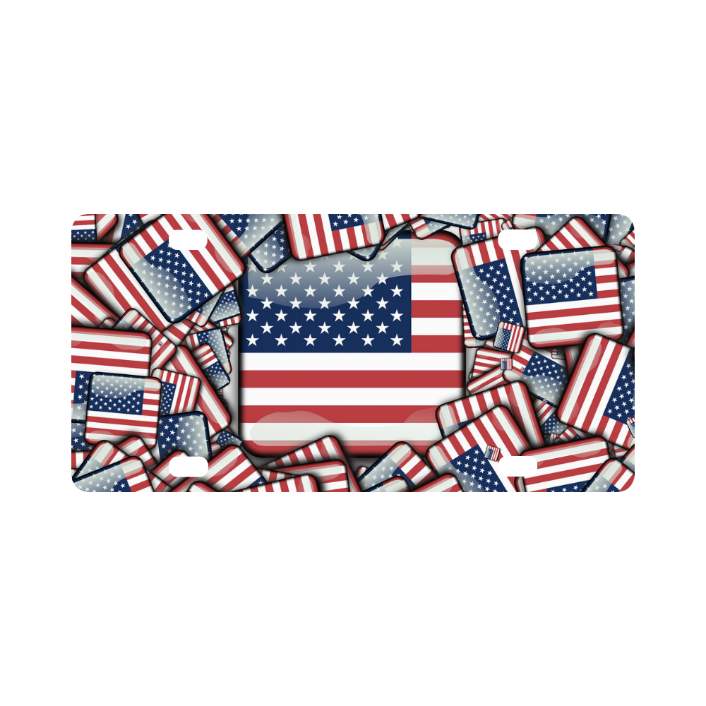 Flag_United_States_by_JAMColors Classic License Plate