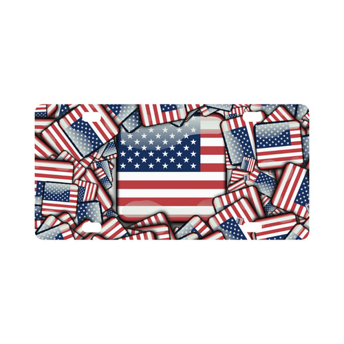 Flag_United_States_by_JAMColors Classic License Plate