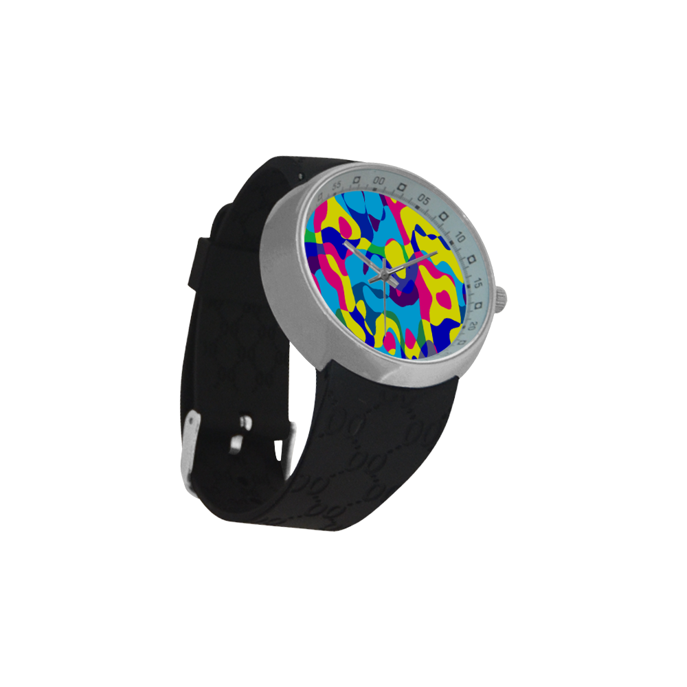 Colorful chaos Men's Resin Strap Watch(Model 307)