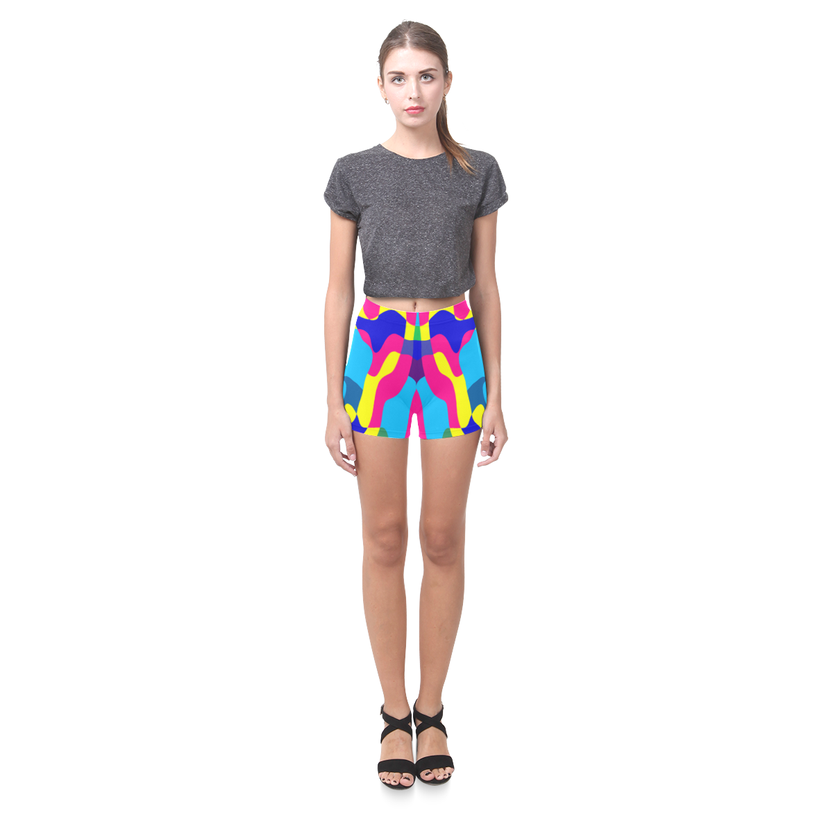 Colorful chaos Briseis Skinny Shorts (Model L04)
